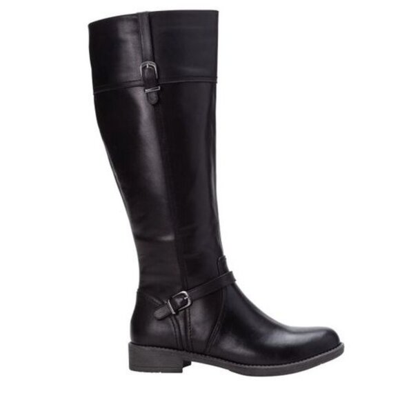 NEW Propet Tasha Black Leather Tall Boot/Sz. 8W-NWOB - Picture 1 of 10